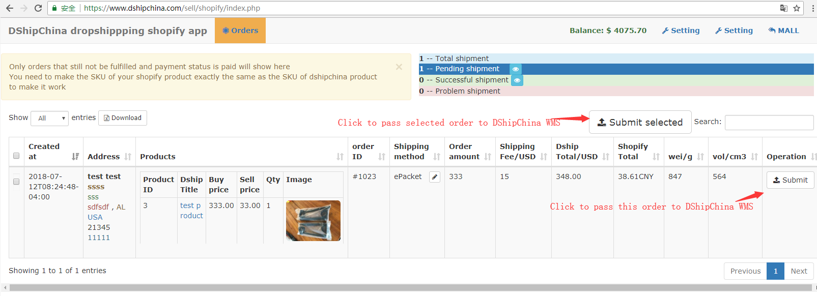 dropshipping shopify app